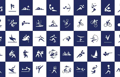  Símbolos innovadores del deporte | Proyecto gráfico de los Juegos Olímpicos