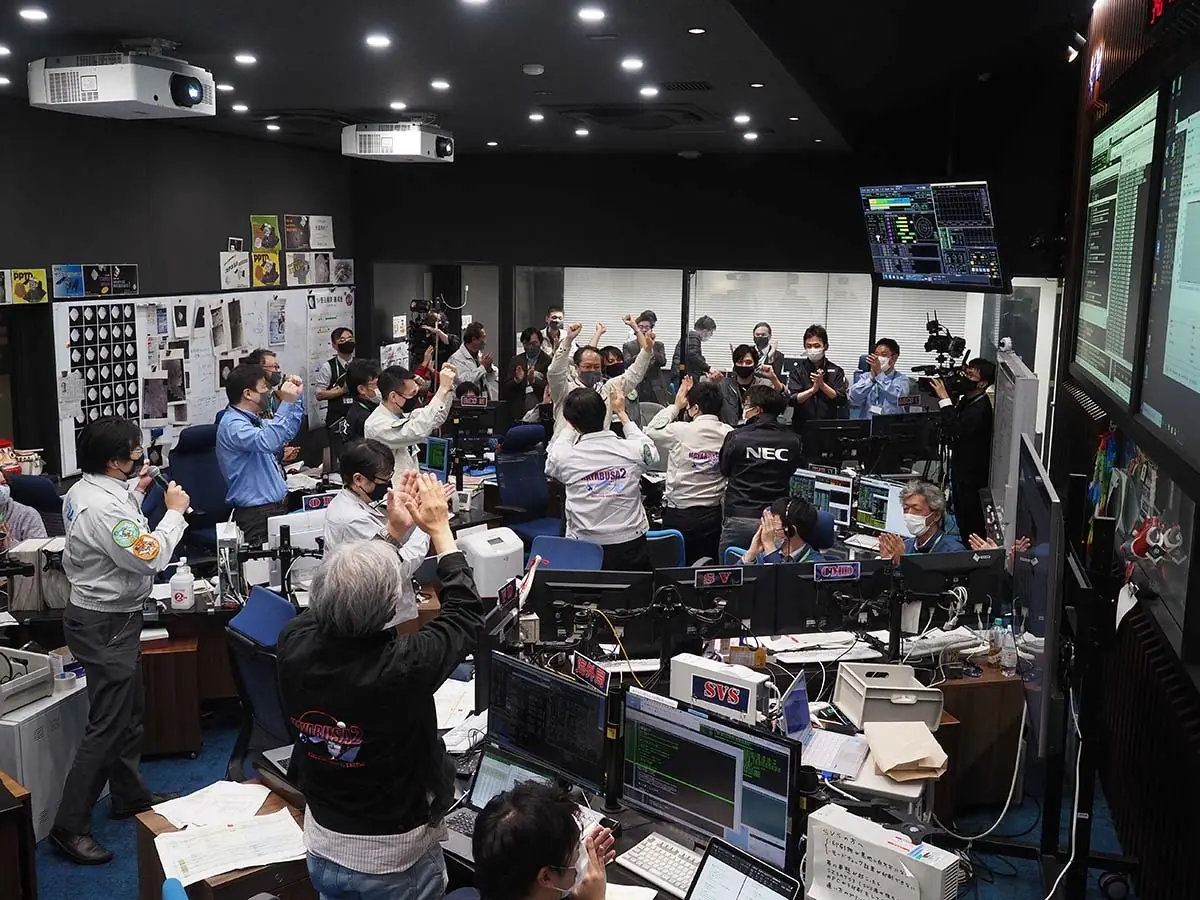 Confirming the success of the Hayabusa2