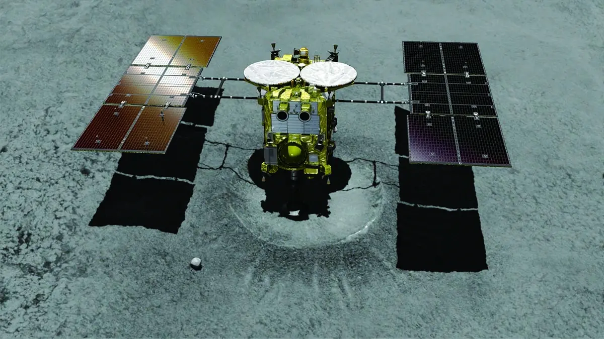 Hayabusa2-Touchdown at Crater
