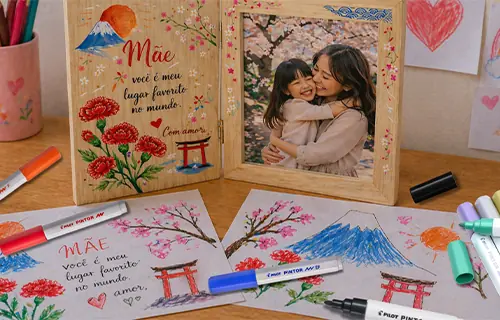  Oficina criativa // Especial Dia das Mães: crie e presenteie com Canetas Pilot Pintor e Danillo Tanaka