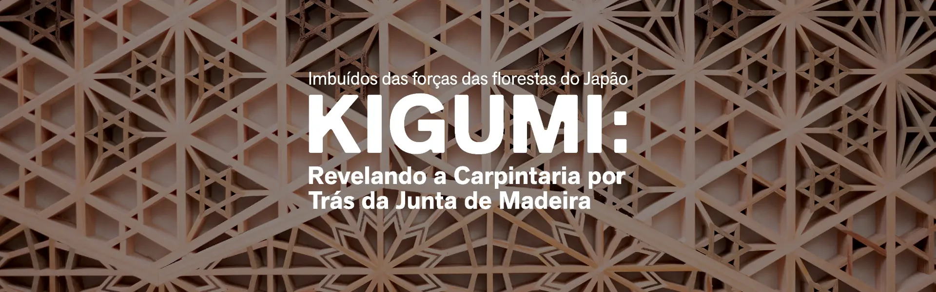 Imbuídos das forças das florestas do Japão – KIGUMI: revelando a carpintaria por trás da junta de madeira